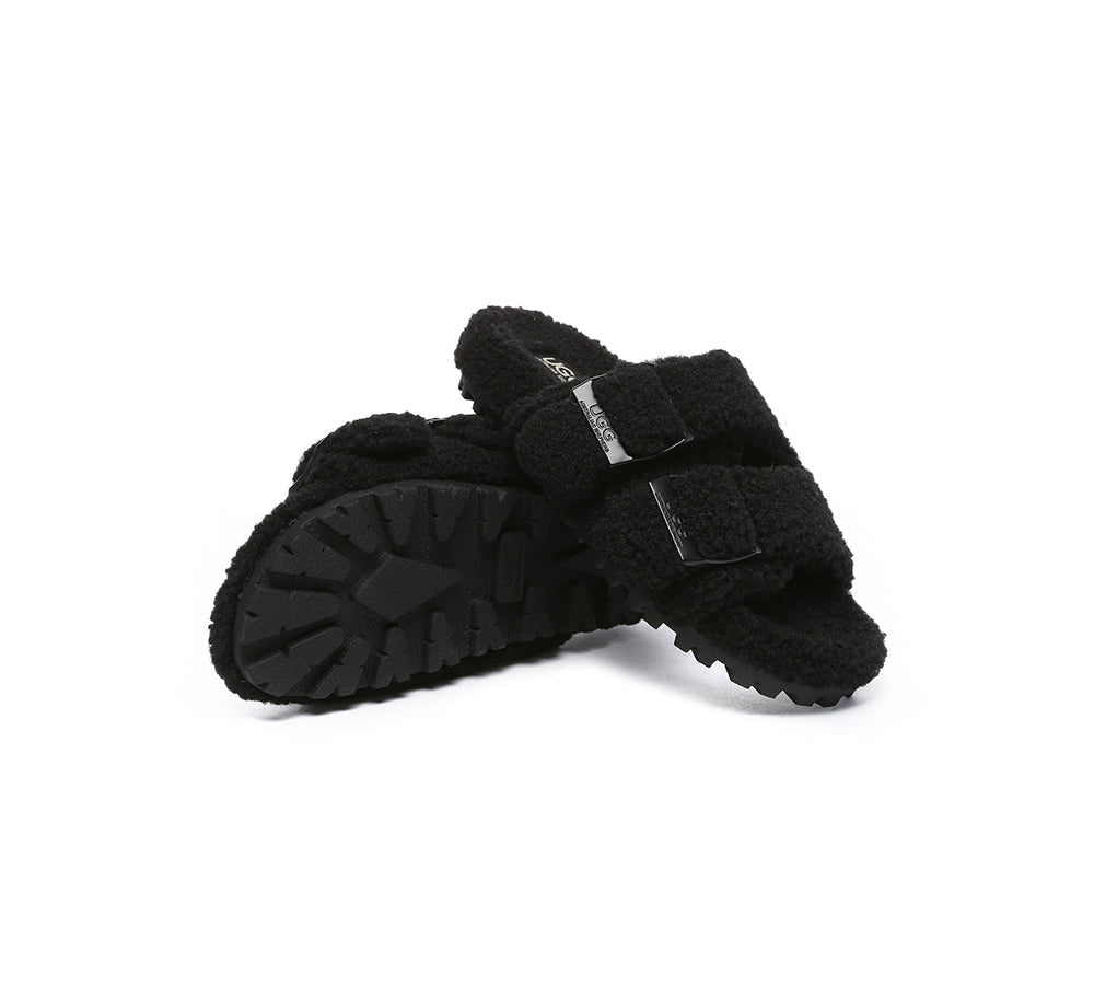 UGG Slides - UGG Slippers Women Adjustable Buckle Sandal Slides Jennie