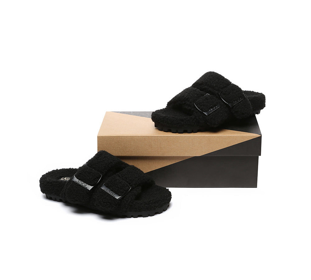 UGG Slides - UGG Slippers Women Adjustable Buckle Sandal Slides Jennie