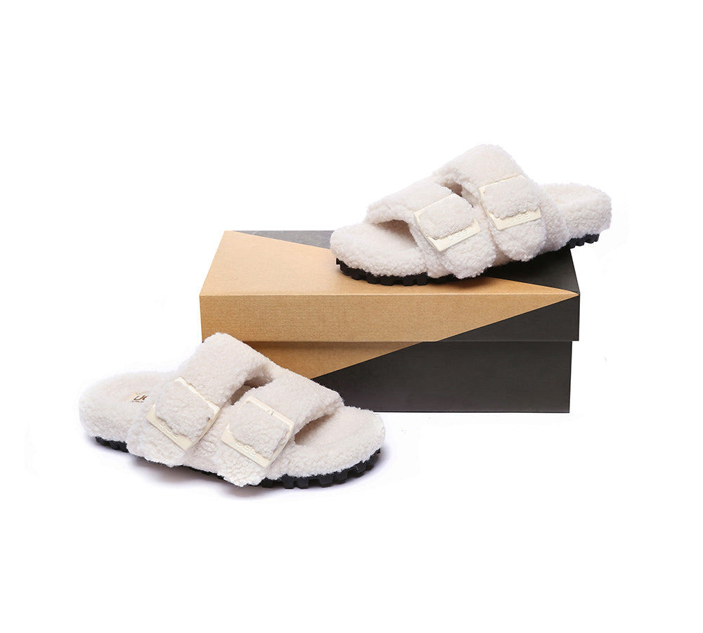 UGG Slides - UGG Slippers Women Adjustable Buckle Sandal Slides Jennie