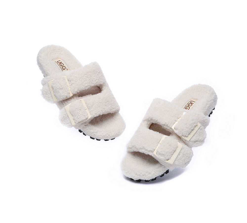UGG Slides - UGG Slippers Women Adjustable Buckle Sandal Slides Jennie