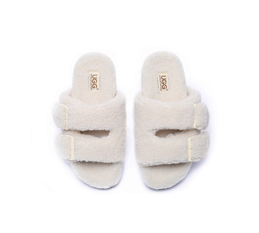 UGG Slides - UGG Slippers Women Adjustable Buckle Sandal Slides Jennie