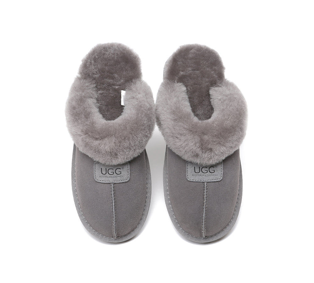 UGG Slippers - AUSTRALIAN SHEPHERD® UGG Double Face Sheepskin Wool Slippers Suzie Scuff