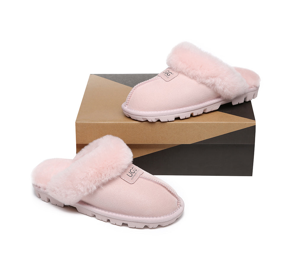 UGG Slippers - AUSTRALIAN SHEPHERD® UGG Double Face Sheepskin Wool Slippers Suzie Scuff