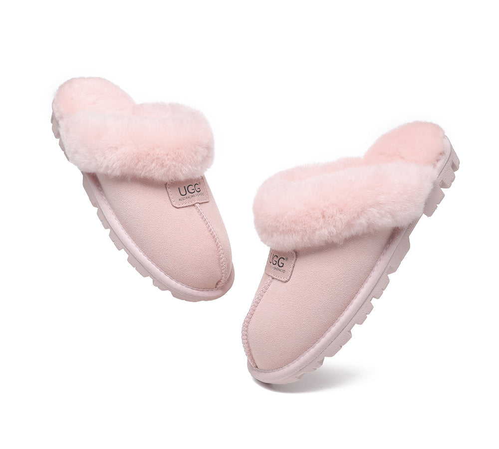UGG Slippers - AUSTRALIAN SHEPHERD® UGG Double Face Sheepskin Wool Slippers Suzie Scuff