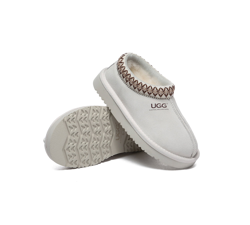 UGG Slippers - AUSTRALIAN SHEPHERD® UGG Kids Sheepskin Wool Ankle Tazzy Slippers Hippie