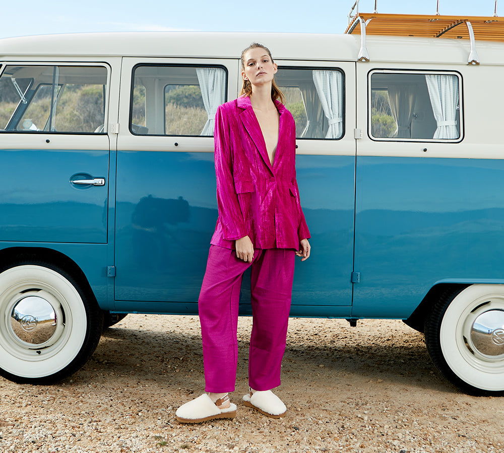 UGG Slippers - AUSTRALIAN SHEPHERDยฎ UGG Women Removable Strap Slingback Slippers Kamari