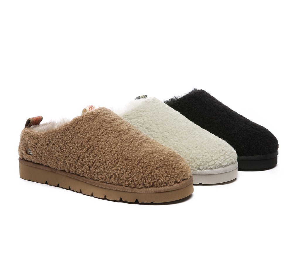 UGG Slippers - EVERAUยฎ UGG Sheepskin Wool Plush Ankle Slippers Teddycozy