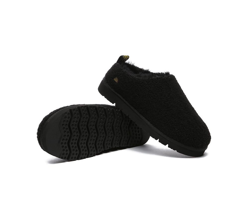 UGG Slippers - EVERAU® UGG Sheepskin Wool Plush Ankle Slippers Teddycozy