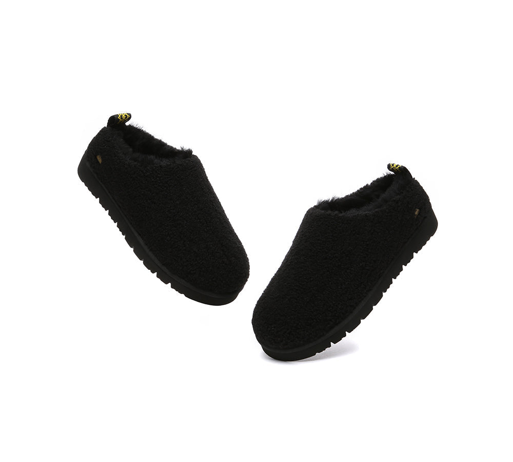 UGG Slippers - EVERAU® UGG Sheepskin Wool Plush Ankle Slippers Teddycozy