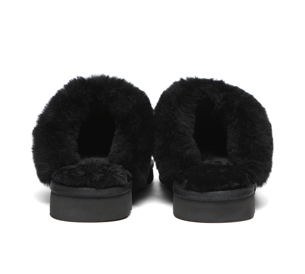 UGG Slippers - Premium Sheepskin Bow Slipper Women Barbra