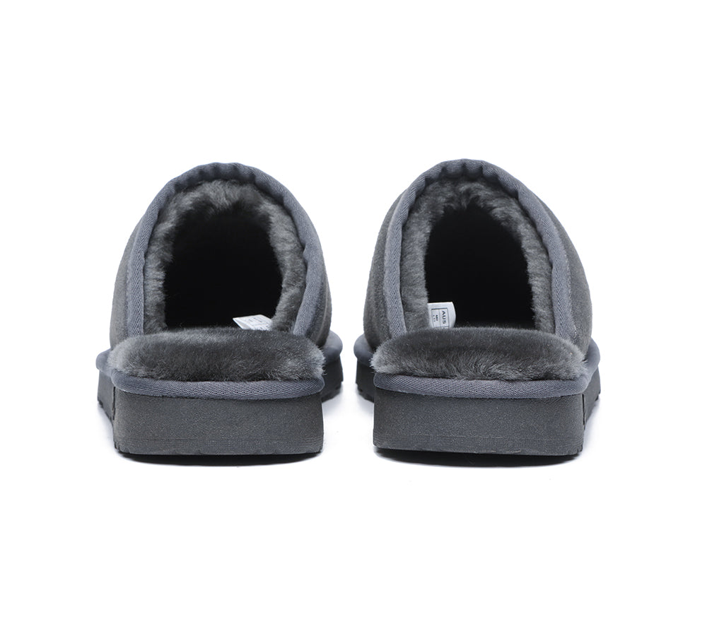 UGG Slippers - Premium Sheepskin Men Scuff Larry