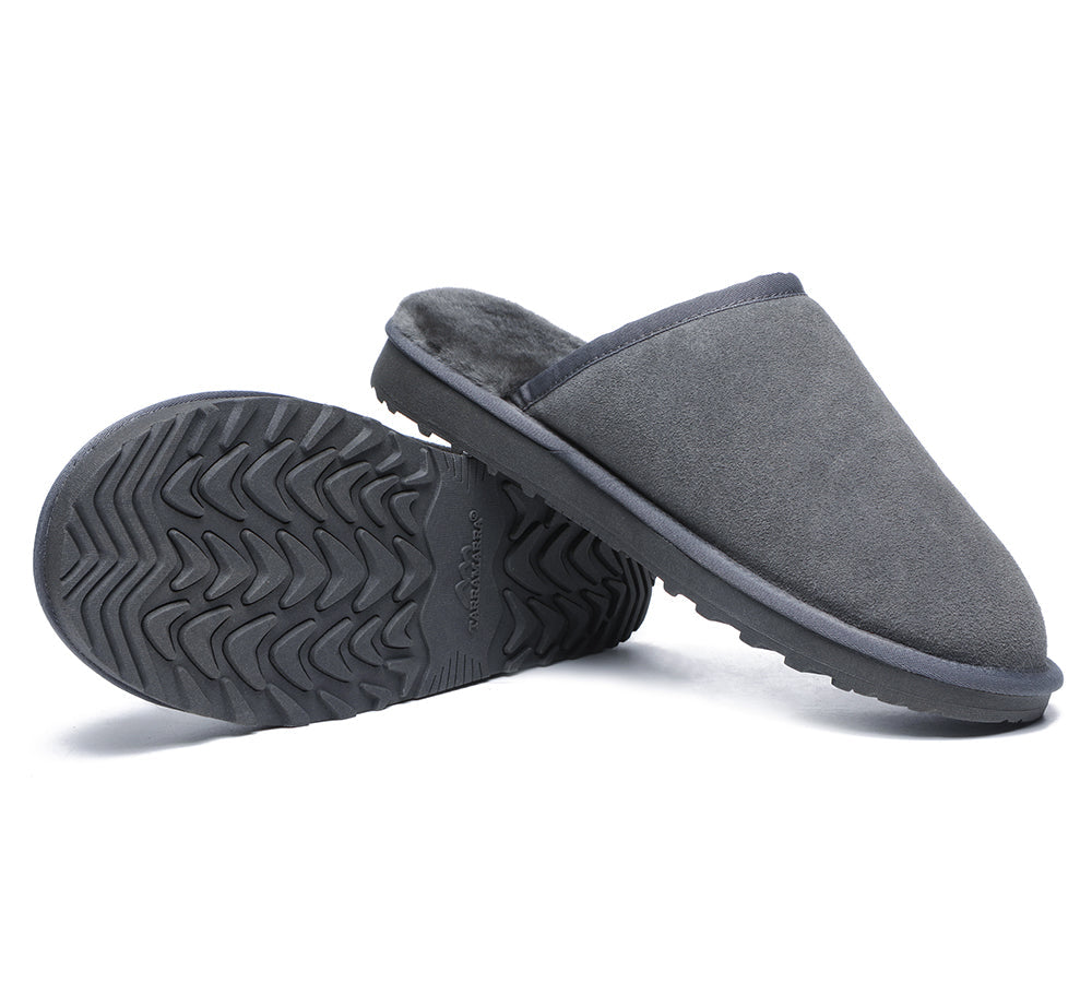 UGG Slippers - Premium Sheepskin Men Scuff Larry