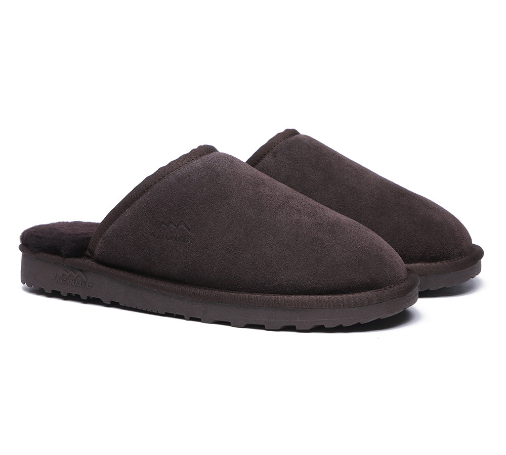 UGG Slippers - Premium Sheepskin Men Scuff Larry