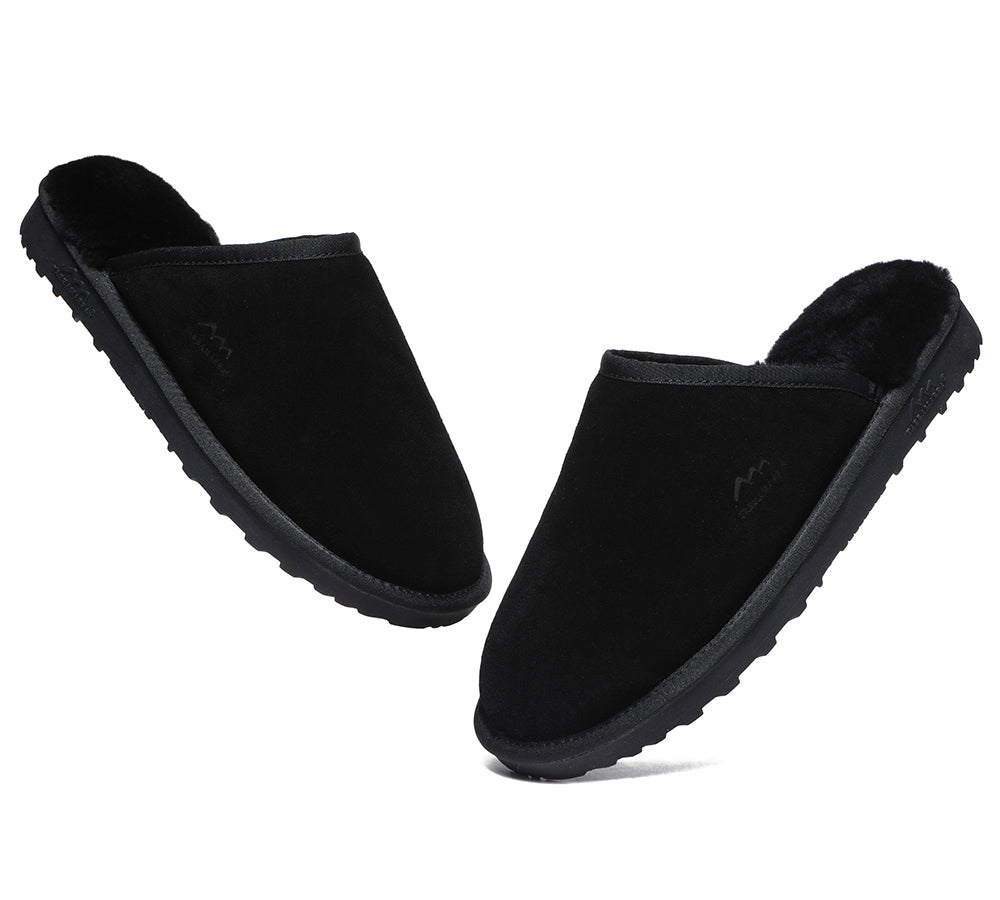 UGG Slippers - Premium Sheepskin Men Scuff Larry