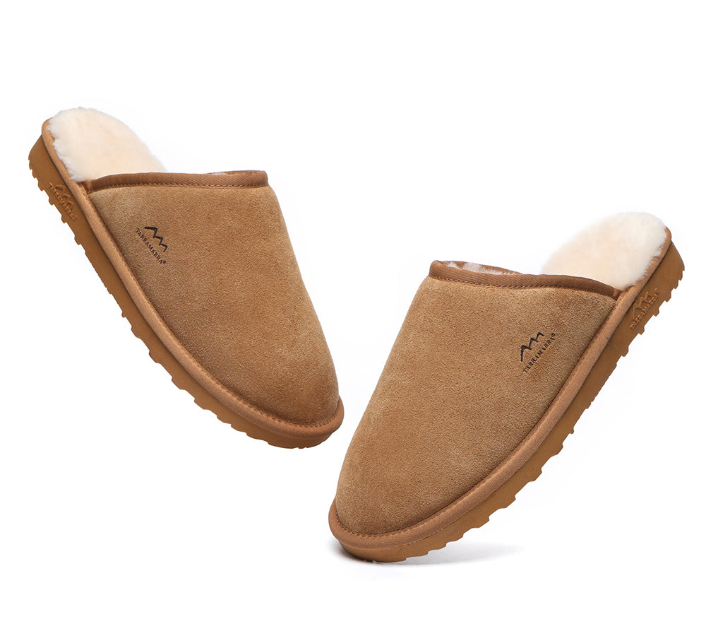 UGG Slippers - Premium Sheepskin Men Scuff Larry