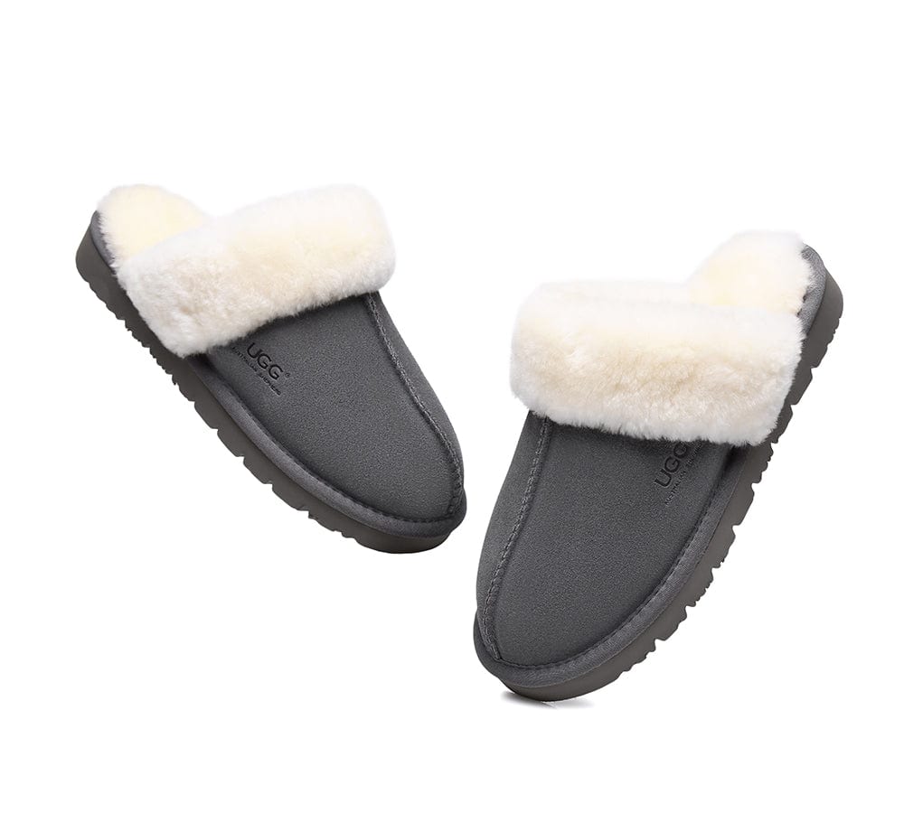 UGG Slippers - UGG Slippers Australia Premium Sheepskin Unisex Muffin Scuff