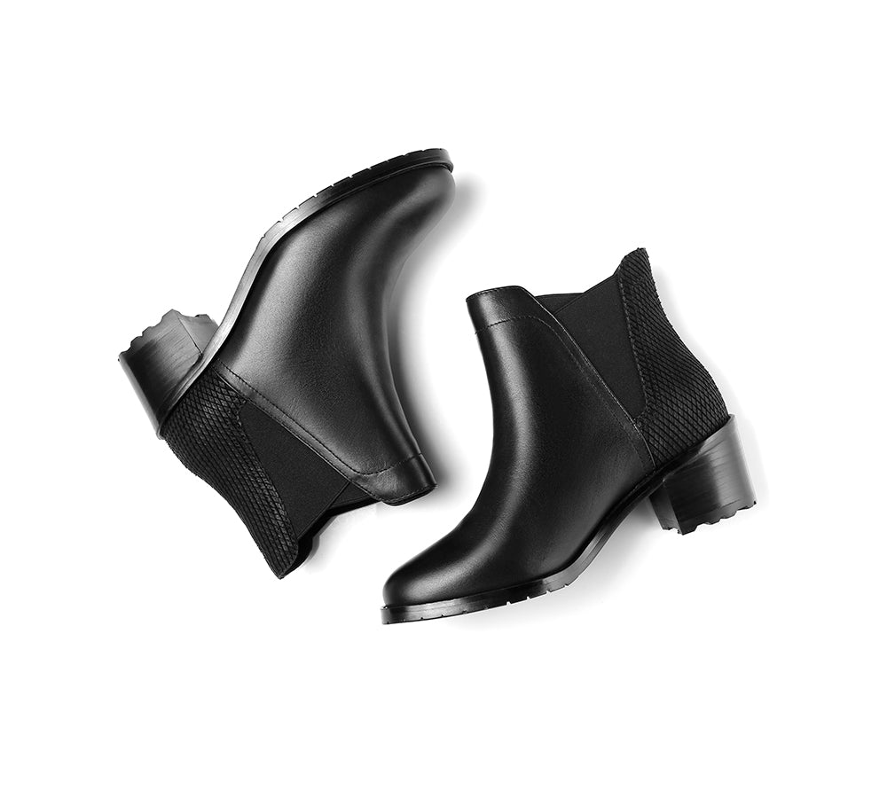 Urban Women Boots Fashion Ankle Heel chelsea - UGG Boots - Black - AU Ladies 4 / AU Men 2 / EU 35 - Uggoutlet