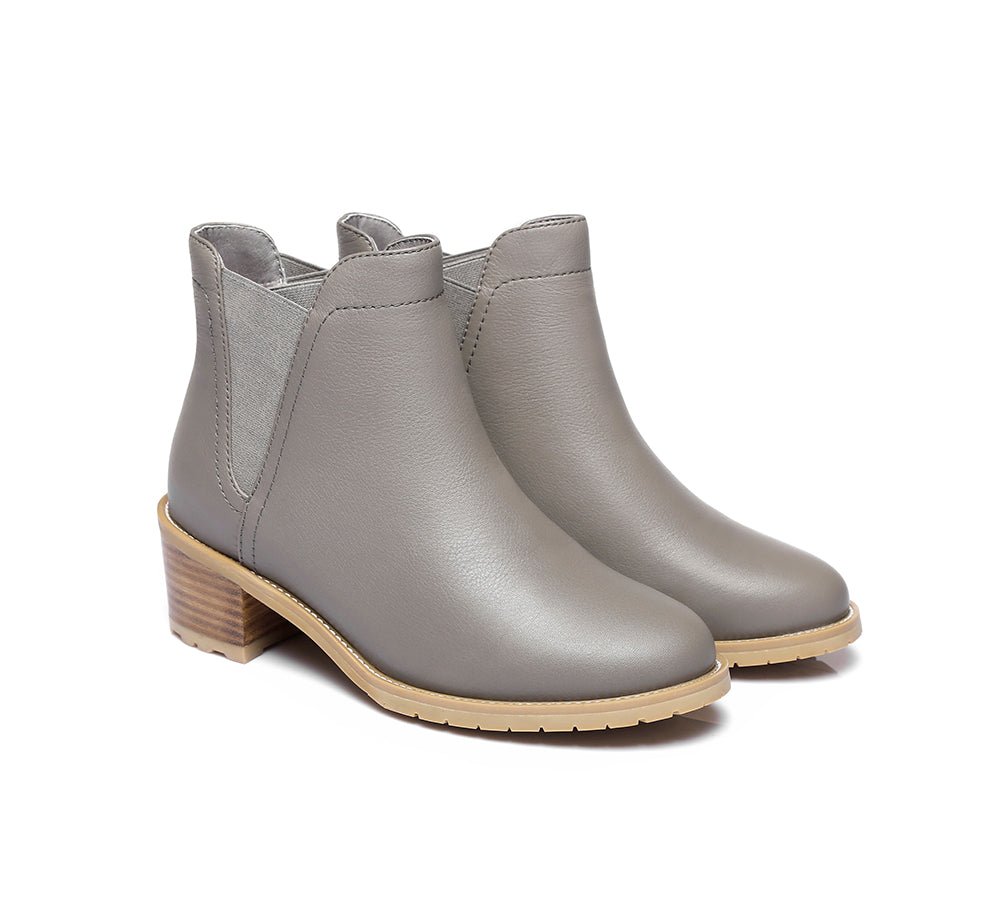 Urban Women Boots Fashion Ankle Heel chelsea - UGG Boots - Grey - AU Ladies 4 / AU Men 2 / EU 35 - Uggoutlet