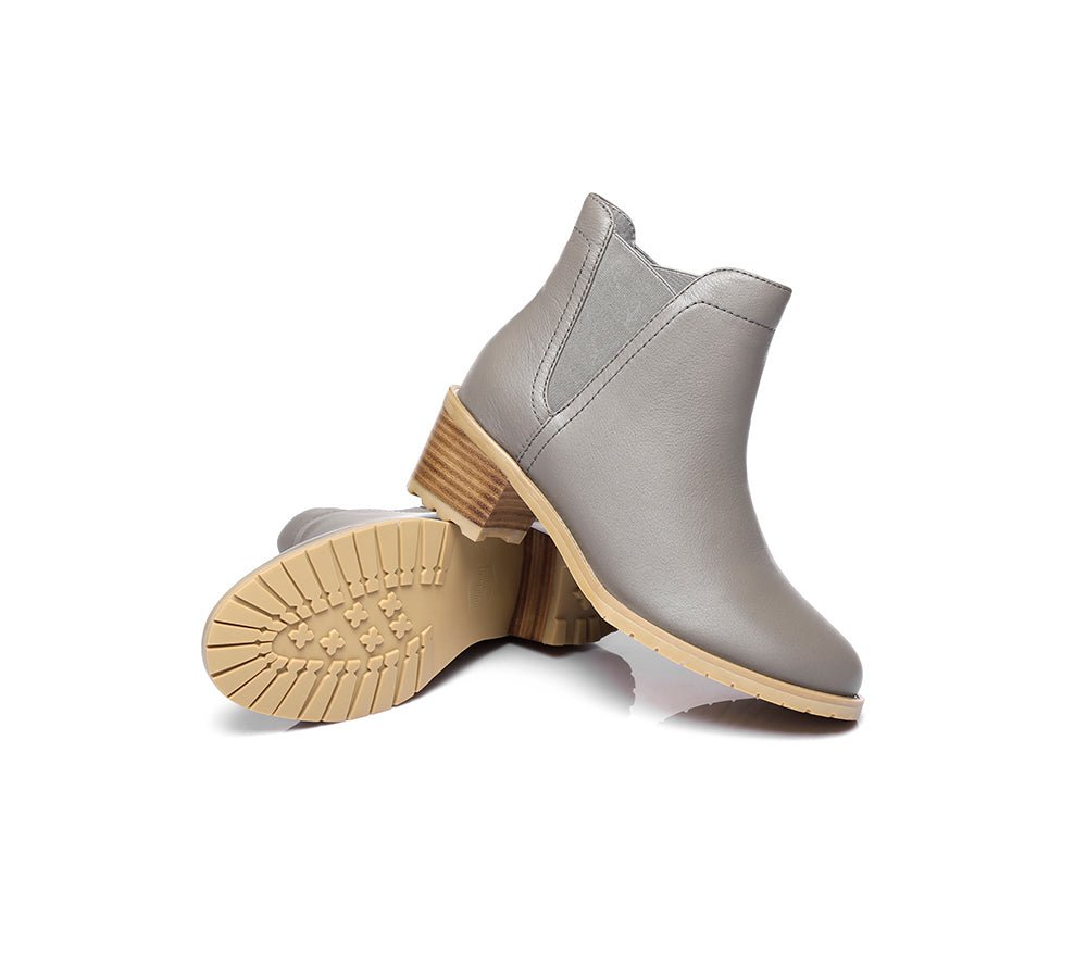 Urban Women Boots Fashion Ankle Heel chelsea - UGG Boots - Grey - AU Ladies 4 / AU Men 2 / EU 35 - Uggoutlet