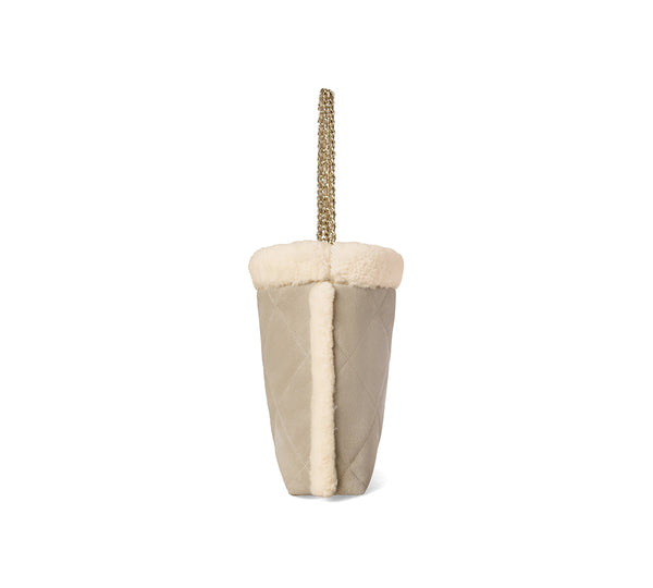 AUSTRALIAN SHEPHERD® Suede Shearling Tote Bag Over Shoulder Diana UGG AUSTRALIAN SHEPHERD