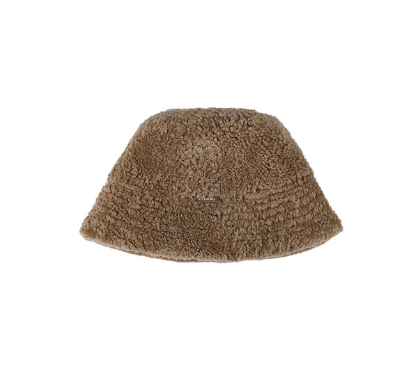 Fluffy Sheepskin Wool Bucket Hat Cloude