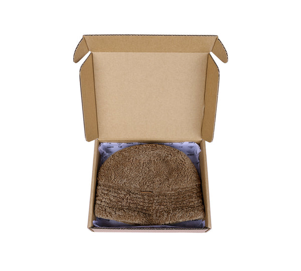 Fluffy Sheepskin Wool Bucket Hat Cloude