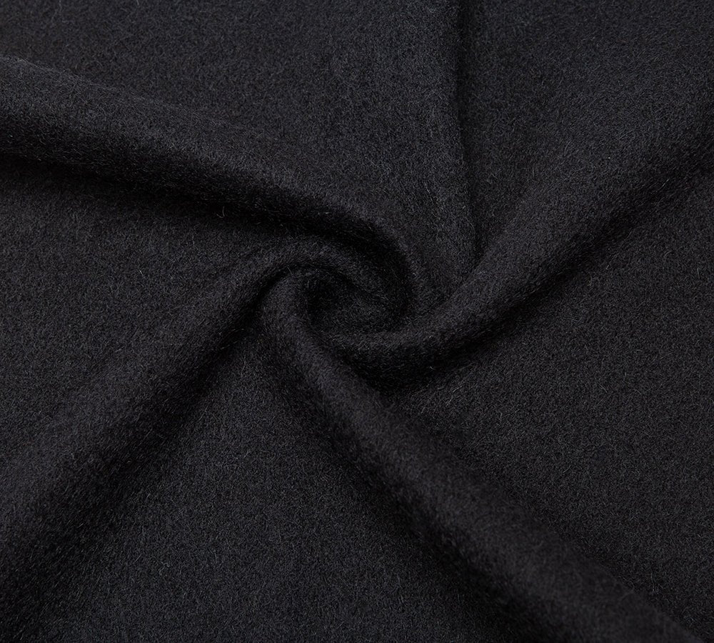100% Wool Plain Scarf Eva - scarf - Black - One Size - Uggoutlet