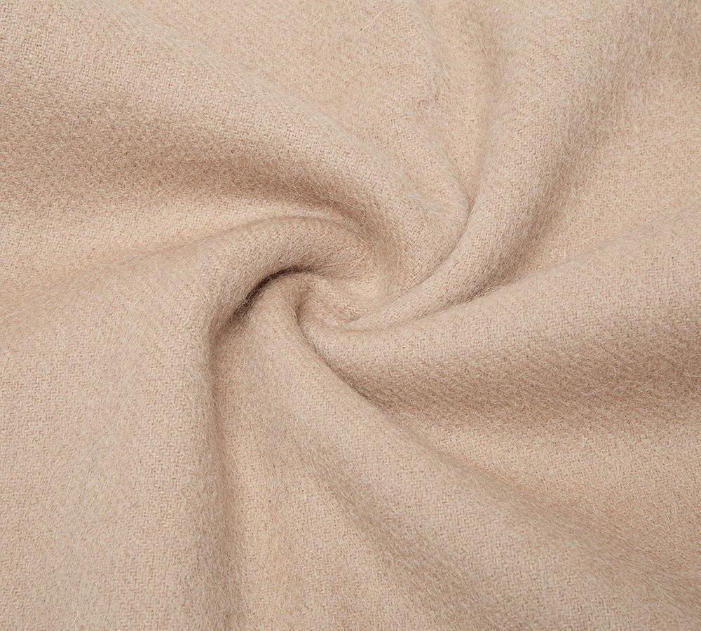 100% Wool Plain Scarf Eva - scarf - Camel - One Size - Uggoutlet