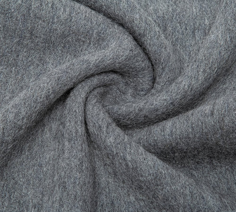 100% Wool Plain Scarf Eva - scarf - Grey - One Size - Uggoutlet