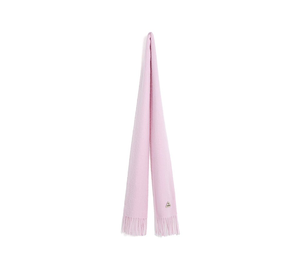 100% Wool Plain Scarf Eva - scarf - Pink - One Size - Uggoutlet