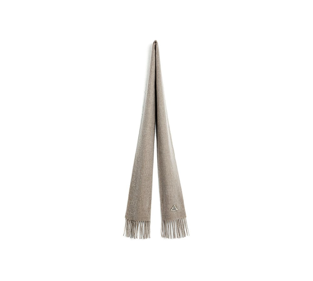 100% Wool Plain Scarf Eva - scarf - Umber - One Size - Uggoutlet