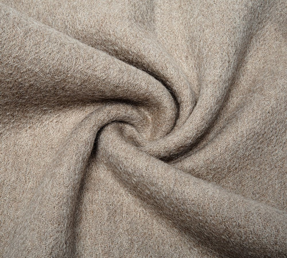 100% Wool Plain Scarf Eva - scarf - Umber - One Size - Uggoutlet
