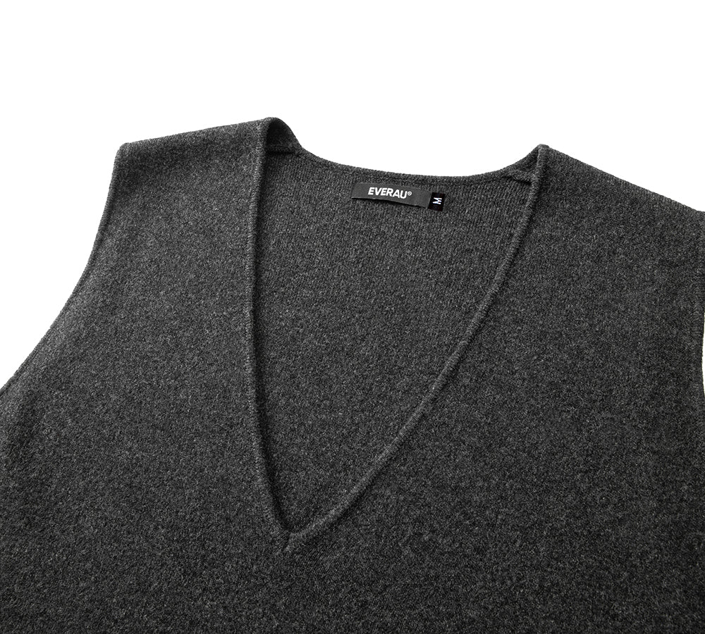 100% Wool V-Neck Sweater Wooly Vest – Ever UGG Outlet