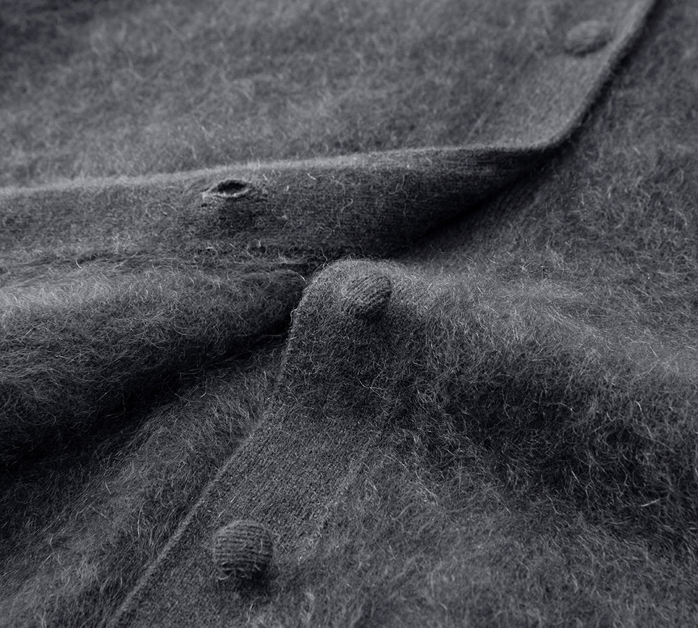 EVERAU® Yak Wool Knit Cardigan Cashmere Blend Loose Fit Morra EVERAU