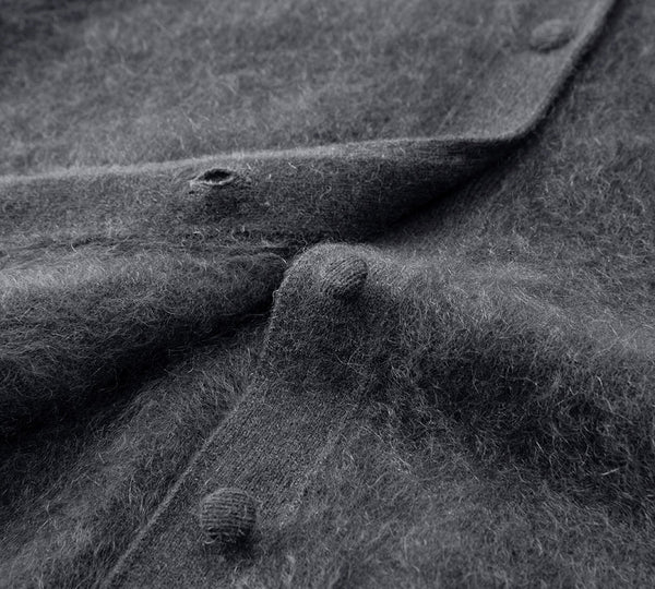 EVERAU® Yak Wool Knit Cardigan Cashmere Blend Loose Fit Morra EVERAU