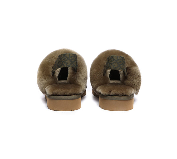 EVERAU® UGG Slippers Women Sheepskin Wool Removable Strap Slingback Corduroy - UGG EXPRESS