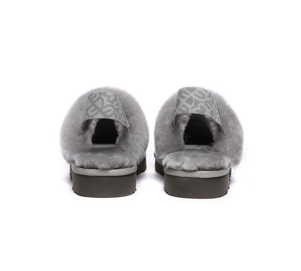 EVERAU® UGG Slippers Women Sheepskin Wool Removable Strap Slingback Corduroy - UGG EXPRESS