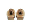 EVERAU® UGG Slippers Women Sheepskin Wool Removable Strap Slingback Nonslip Shoes Corduroy