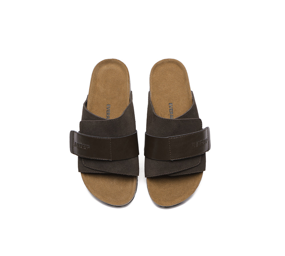 EVERAU® Adjustable Strap Embossed Slip-on Summer Sandal Slides Terrain - UGG EXPRESS