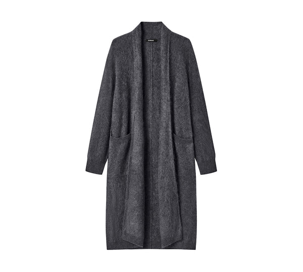 EVERAU® Women Cashmere Blend Wool Long Cardigan Grumo Coat EVERAU