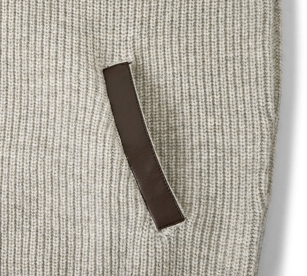 EVERAU® Wool Blend Zip-Up Jacket Stand Collar Urban Style Canver EVERAU