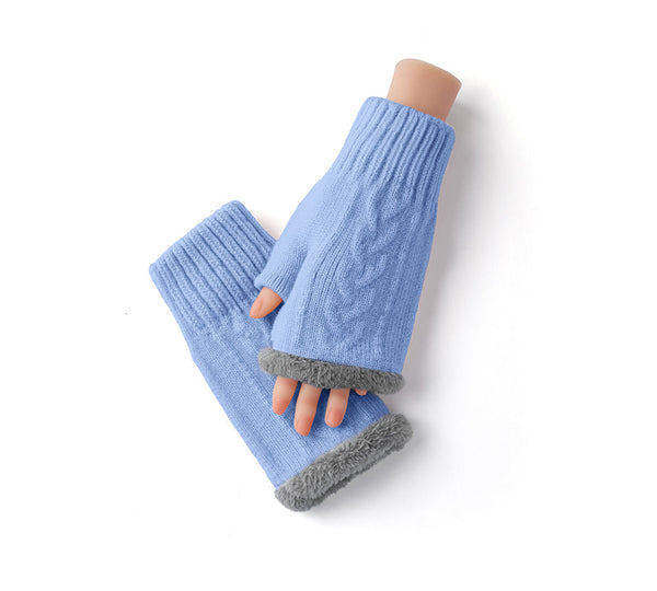 EVERAU® Fingerless Ultra Plush Knit Gloves EVERAU