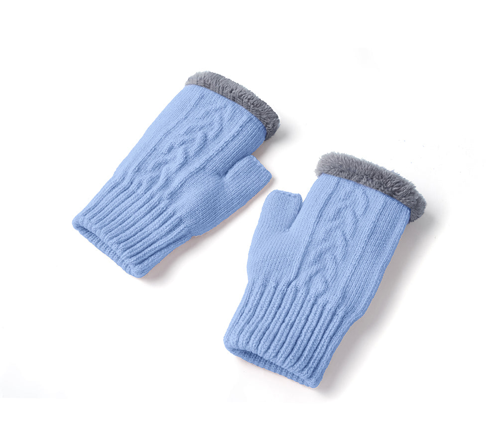 EVERAU® Fingerless Ultra Plush Knit Gloves EVERAU