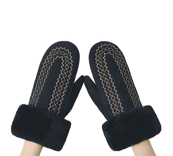 AUSTRALIAN SHEPHERD® Fluffy Sheepskin Wool Mittens Nuttoa UGG AUSTRALIAN SHEPHERD