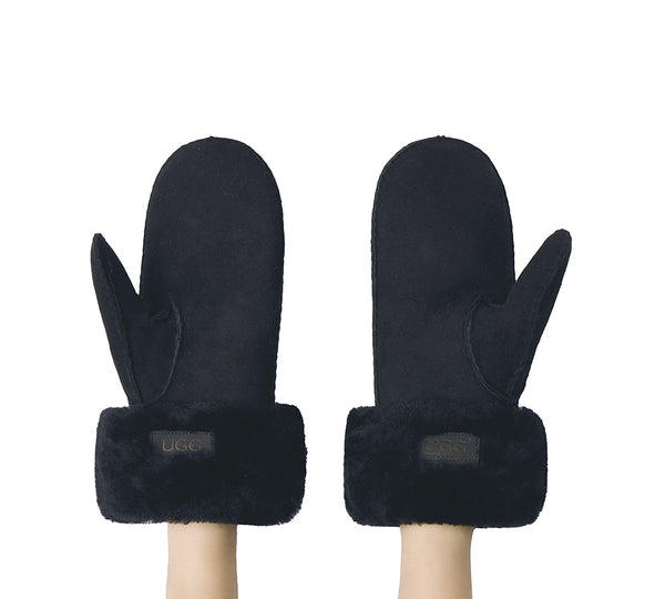 AUSTRALIAN SHEPHERD® Fluffy Sheepskin Wool Mittens Nuttoa UGG AUSTRALIAN SHEPHERD