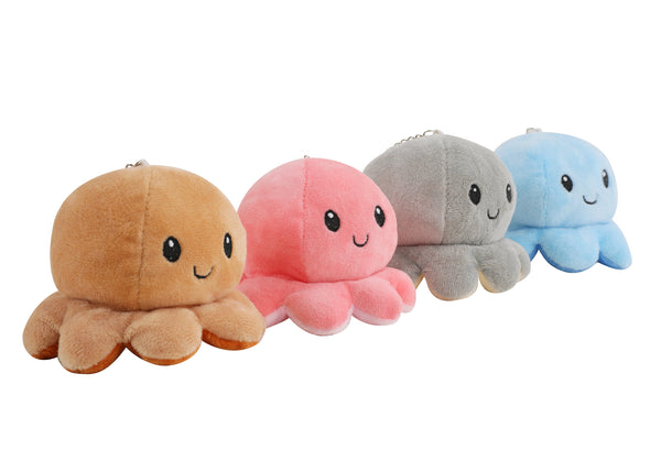 Flip Octopus Plush Key Chain Large