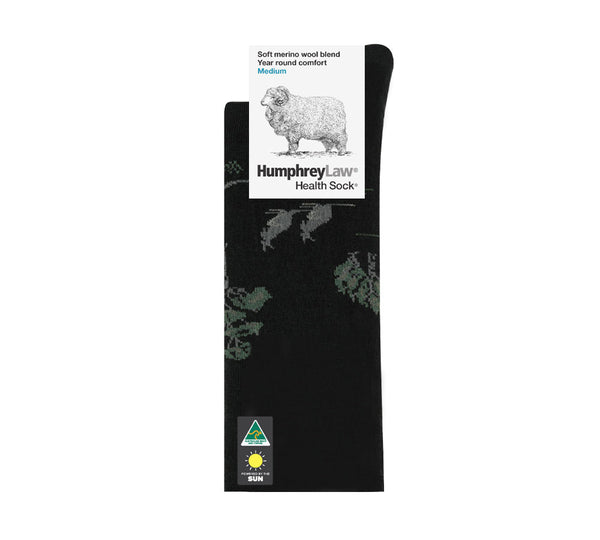Humphrey Law Fine Merino Wool blend Patterned Health Socks