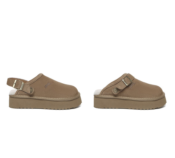 AUSTRALIAN SHEPHERD® UGG Slippers Sheepskin Wool Adjustable strap Platform Sadie UGG AUSTRALIAN SHEPHERD