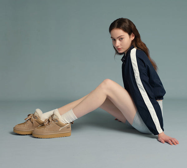 AUSTRALIAN SHEPHERD® UGG Boots Sheepskin Wool Lace Up Platform Parkyr UGG AUSTRALIAN SHEPHERD