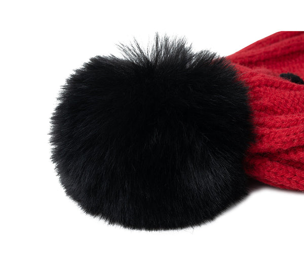 Kids Pom Pom Beanie and Scarf Gift Set Snell